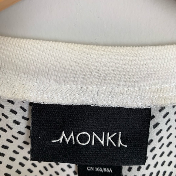 MONKI black dot circle white tank top - Picture 2 of 9